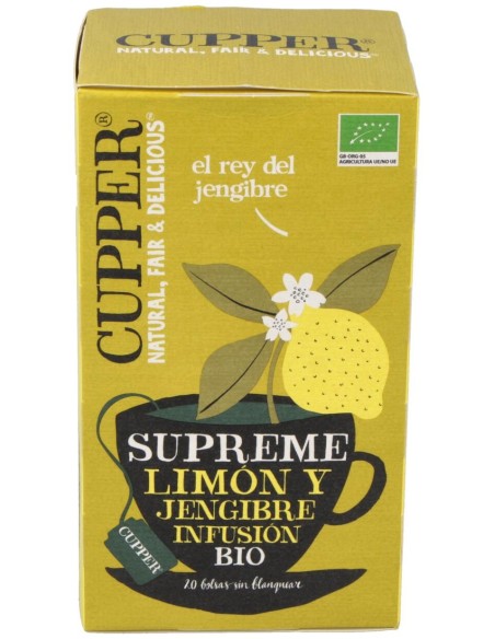 Limon Y Jengibre Infusion 20 Bolsitas.Bio