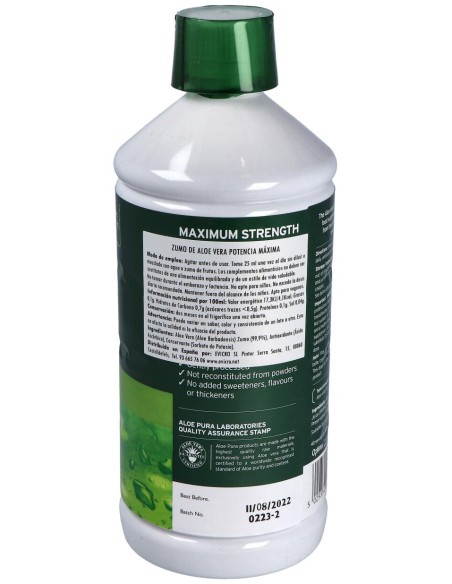 Aloe Pura Zumo Aloe Vera Potencia Max 1L