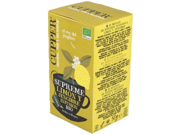 Limon Y Jengibre Infusion 20 Bolsitas.Bio