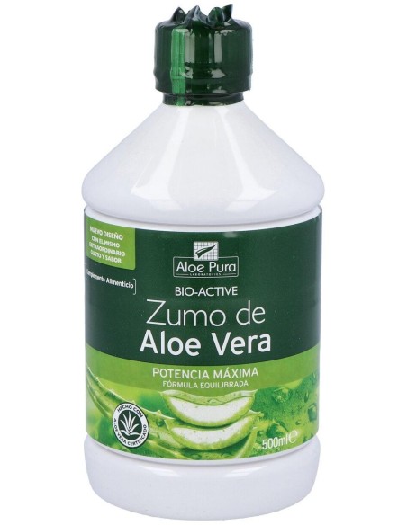 Aloe Pura Jugo Aloe Vera Fuerza Máxima 500Ml