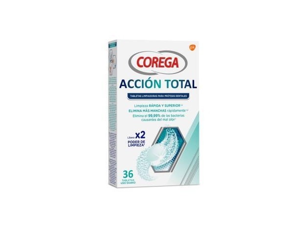 Corega Acción Total Limpiador Prótesis Dental...