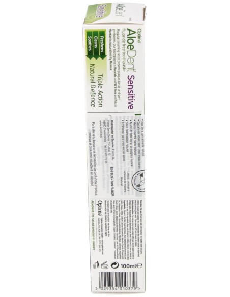 Aloedent Sensitive Dentifrico 100Ml.