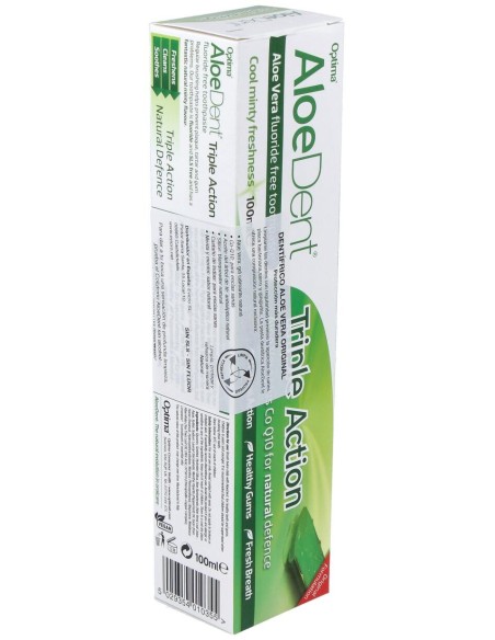 Aloedent Aloe Vera Triple Accion Dentifrico 100Ml.