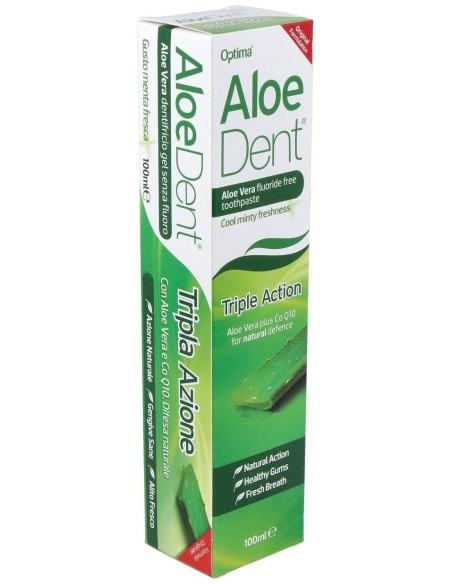 Aloedent Aloe Vera Triple Accion Dentifrico 100Ml.