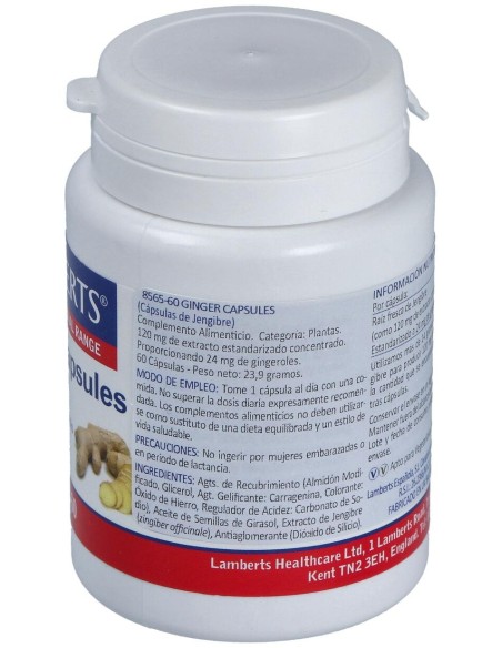 Ginger 12000Mg. Jengibre 60Cap.