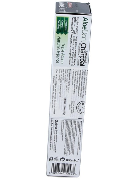 Aloedent Carbon Activo Dentifrico 100Ml.