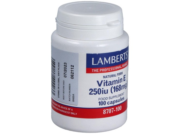 Vitamina E Natural 250 U.I. 100 Cap.