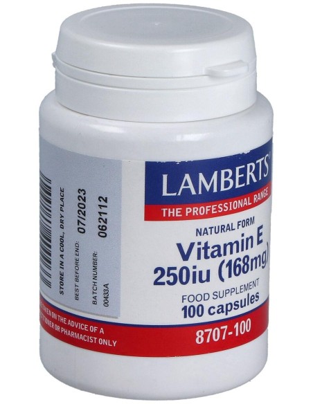 Vitamina E Natural 250 U.I. 100 Cap.