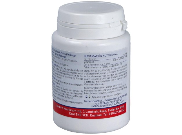 Vitamina E Natural 250 U.I. 100 Cap.