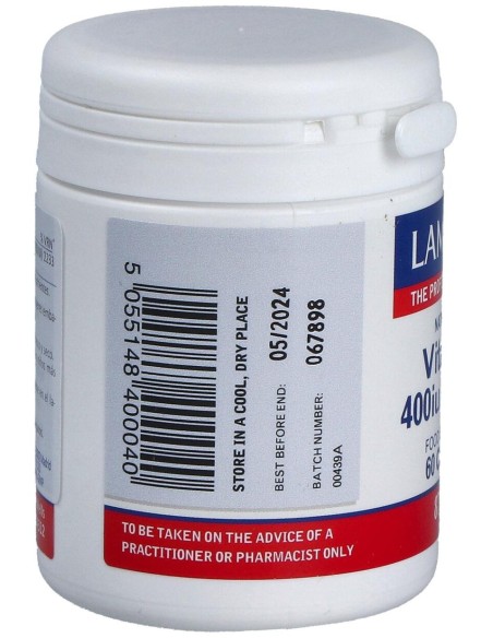 Vitamina E Natural 400Ui 60 Cap.