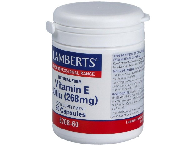 Vitamina E Natural 400Ui 60 Cap.