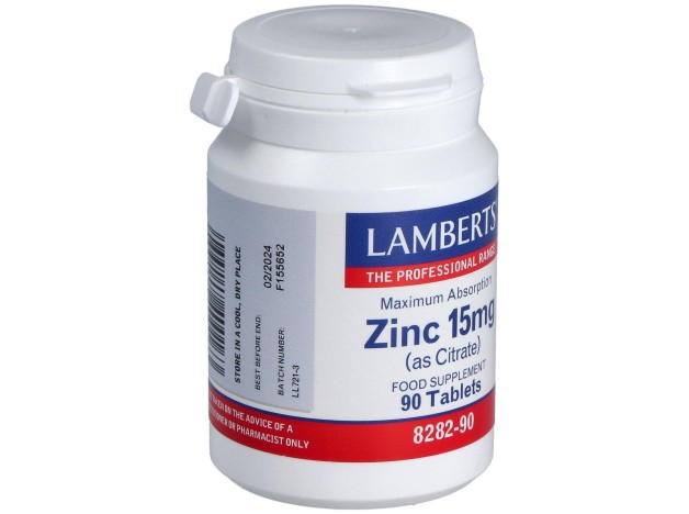 Zinc (Como Citrato) 15 Mg. 90Comp.