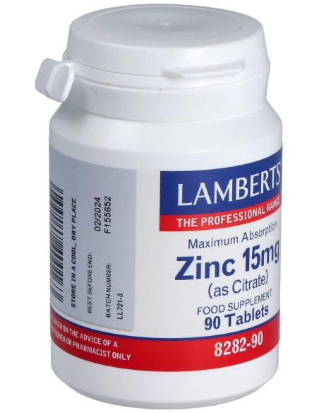 Zinc (Como Citrato) 15 Mg. 90Comp.