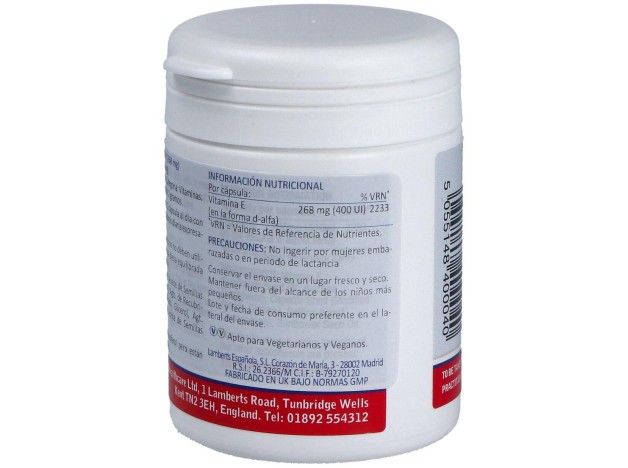 Vitamina E Natural 400Ui 60 Cap.