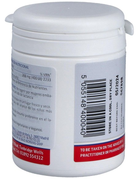Vitamina E Natural 400Ui 60 Cap.