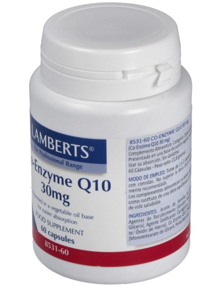 Lamberts Co-Enzyme Q10 30Mg 60Cáps