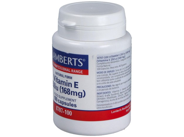 Vitamina E Natural 250 U.I. 100 Cap.