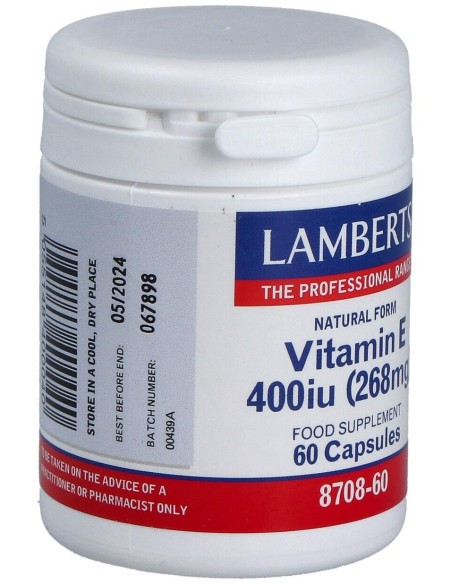 Vitamina E Natural 400Ui 60 Cap.