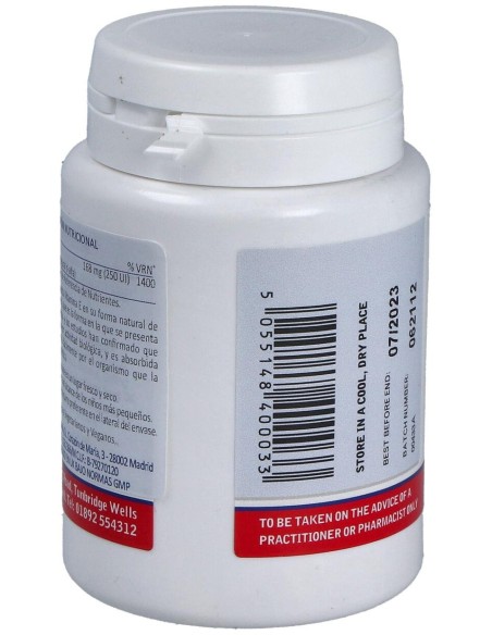 Vitamina E Natural 250 U.I. 100 Cap.