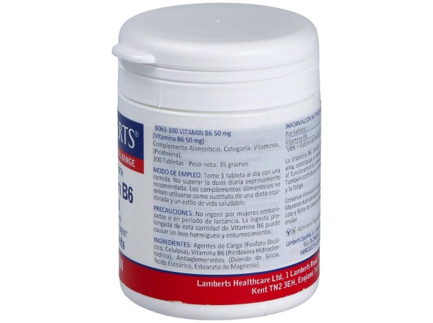 Vitamina B6 50 Mg. 100 Comp.