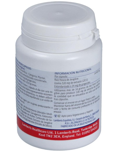 Ginger 12000Mg. Jengibre 60Cap.