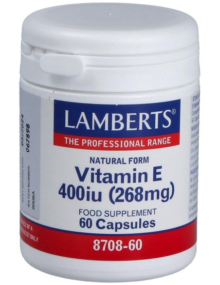 Vitamina E Natural 400Ui 60 Cap.
