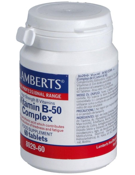Complejo De Vitaminas B-50 60 Cápsulas