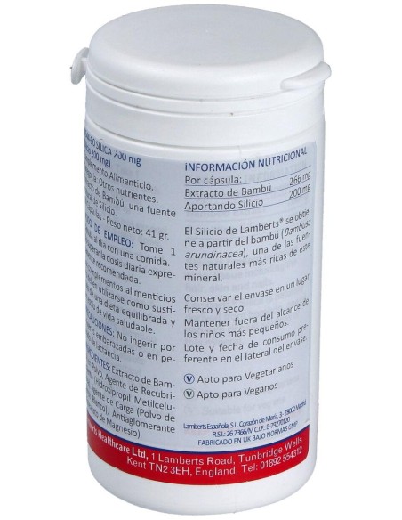 Silica (Silicio 200 Mg.) 90 Cap.