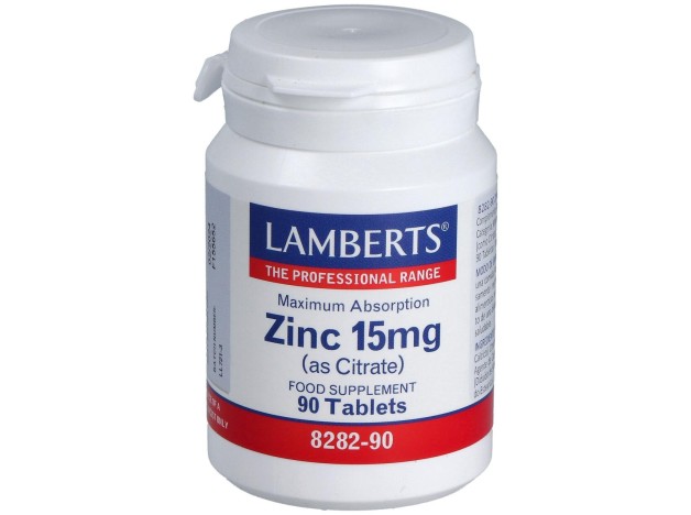 Zinc (Como Citrato) 15 Mg. 90Comp.