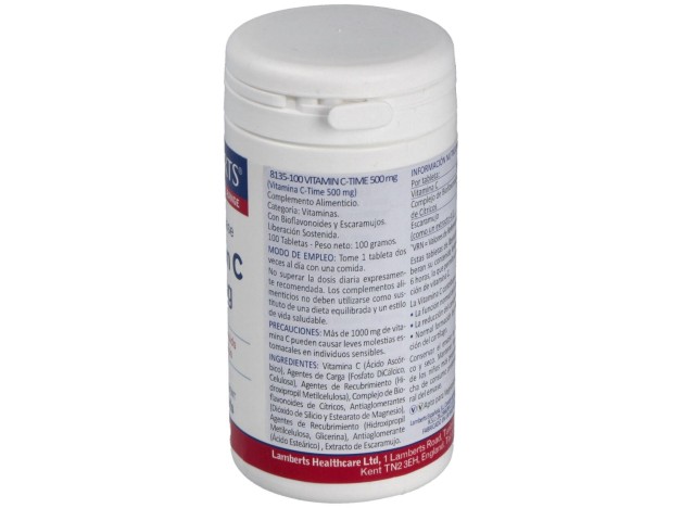 Vitamina C 500Mg Time De Lib. Sostenida 100 Comp.