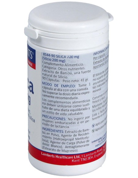 Silica (Silicio 200 Mg.) 90 Cap.