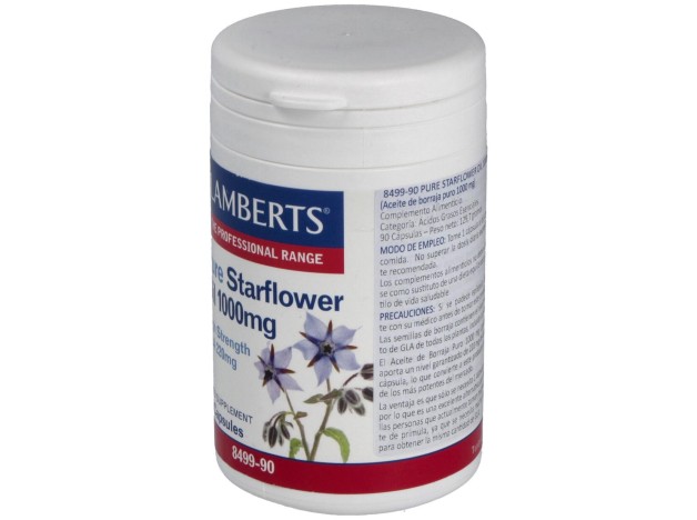 Aceite De Borraja Puro 1000Mg(High Gla215Mg)90Cap.