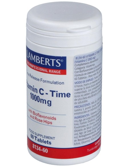 Vit.C 1000Mg. Time De Liberacion Sostenida 60 Comp