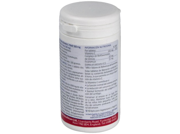 Vitamina C 500Mg Time De Lib. Sostenida 100 Comp.