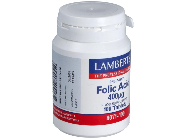 Lamberts Ácido Fólico 400G 100 Tabletas