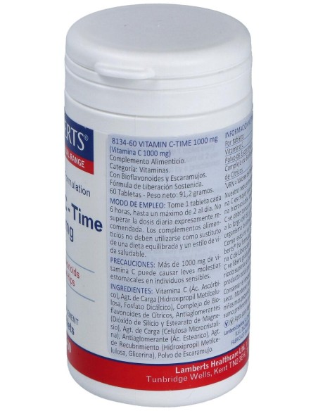 Vit.C 1000Mg. Time De Liberacion Sostenida 60 Comp