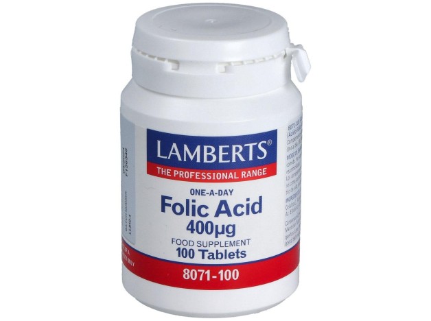 Lamberts Ácido Fólico 400G 100 Tabletas