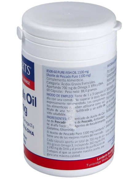 Aceite De Pescado Puro-Omega 3 Alta Pot. 60Perla