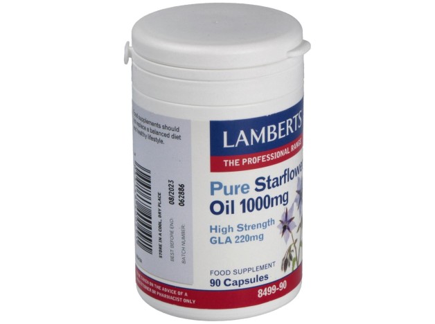 Aceite De Borraja Puro 1000Mg(High Gla215Mg)90Cap.
