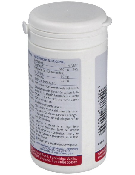 Vitamina C 500Mg Time De Lib. Sostenida 100 Comp.