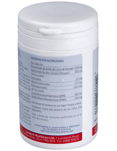 Aceite De Pescado Puro-Omega 3 Alta Pot. 60Perla