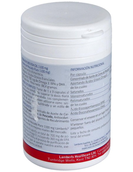 Aceite De Pescado Puro-Omega 3 Alta Pot. 60Perla