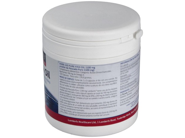 Aceite De Pescado Puro-Omega 3 Alta Pot. 120Perlas