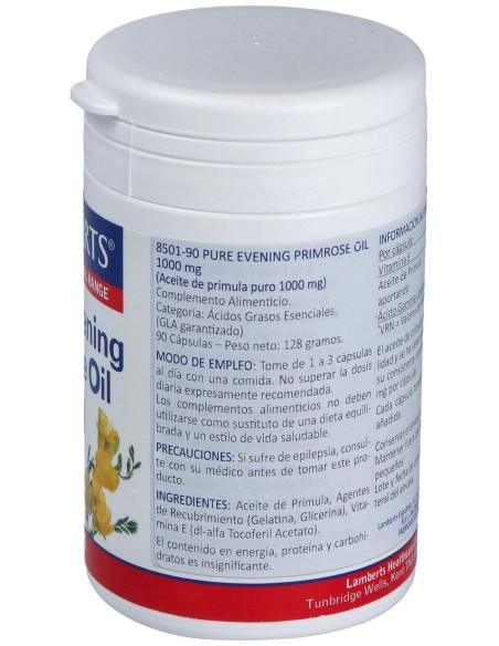 Lamberts Aceite De Prímula 1000Mg 90 Cáps.