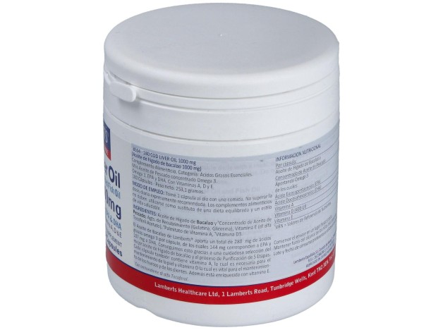 Aceite De Higado De Bacalao 1000 Mg. 180 Cap.