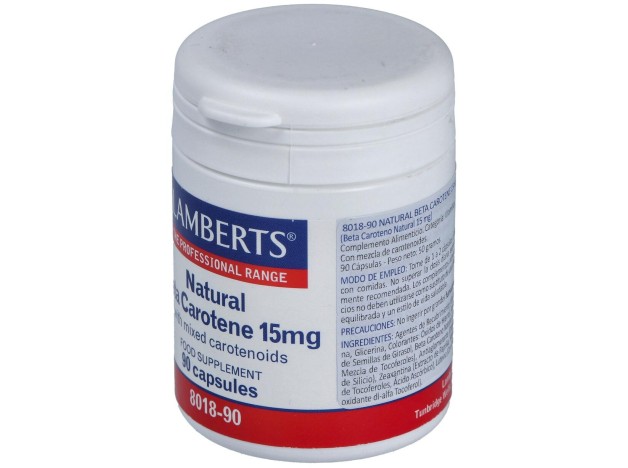 Lamberts Beta Caroteno Natural 15Mg 90Caps.