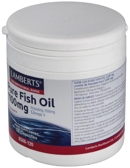 Aceite De Pescado Puro-Omega 3 Alta Pot. 120Perlas