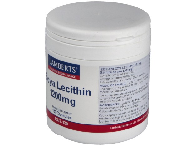 Lecitina De Soja 1200 Mg. 120 Cap.