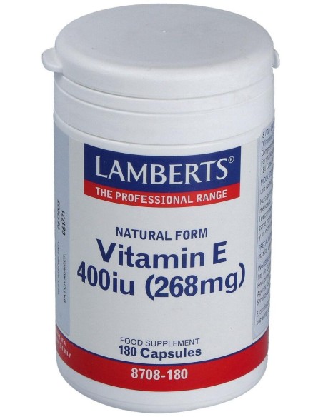 Lamberts Vitamina E Natural 400Ui 180 Comprimidos
