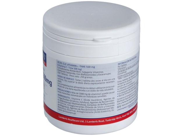 Vitamina C 500Mg. Time Lib. Sostenida 250 Comp.